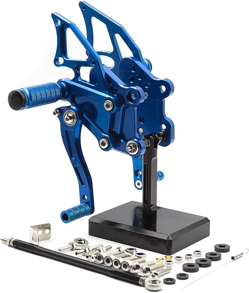 Ninja 300 Billet Anodized Motorrad Rearsets CNC verstellbare hintere Fussrasten Fussstütze hinten Se