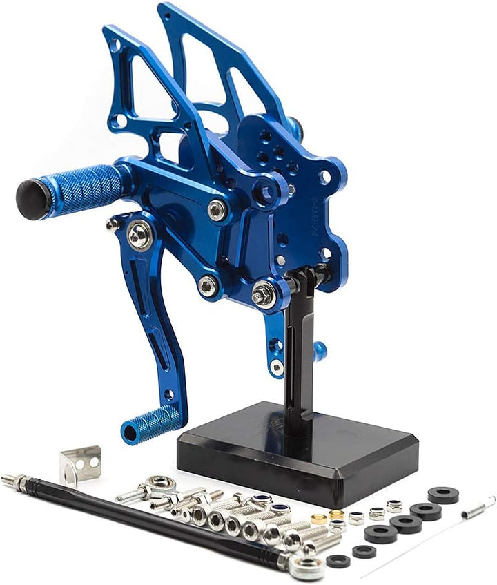 Ninja 300 Billet Anodized Motorrad Rearsets CNC verstellbare hintere Fussrasten Fussstütze hinten Se