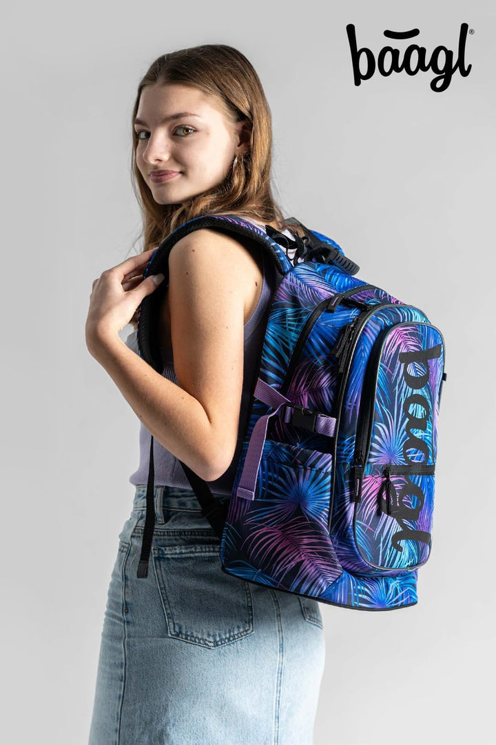 Baagl Schulrucksack Set Jungen Mädchen 3 Teilig, Schultasche für Grundschule Volksschule, Grundschul