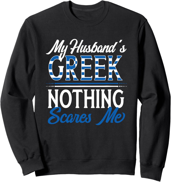 Griechischer Ehemann Griechenland Ehefrau Jahrestag Sweatshirt