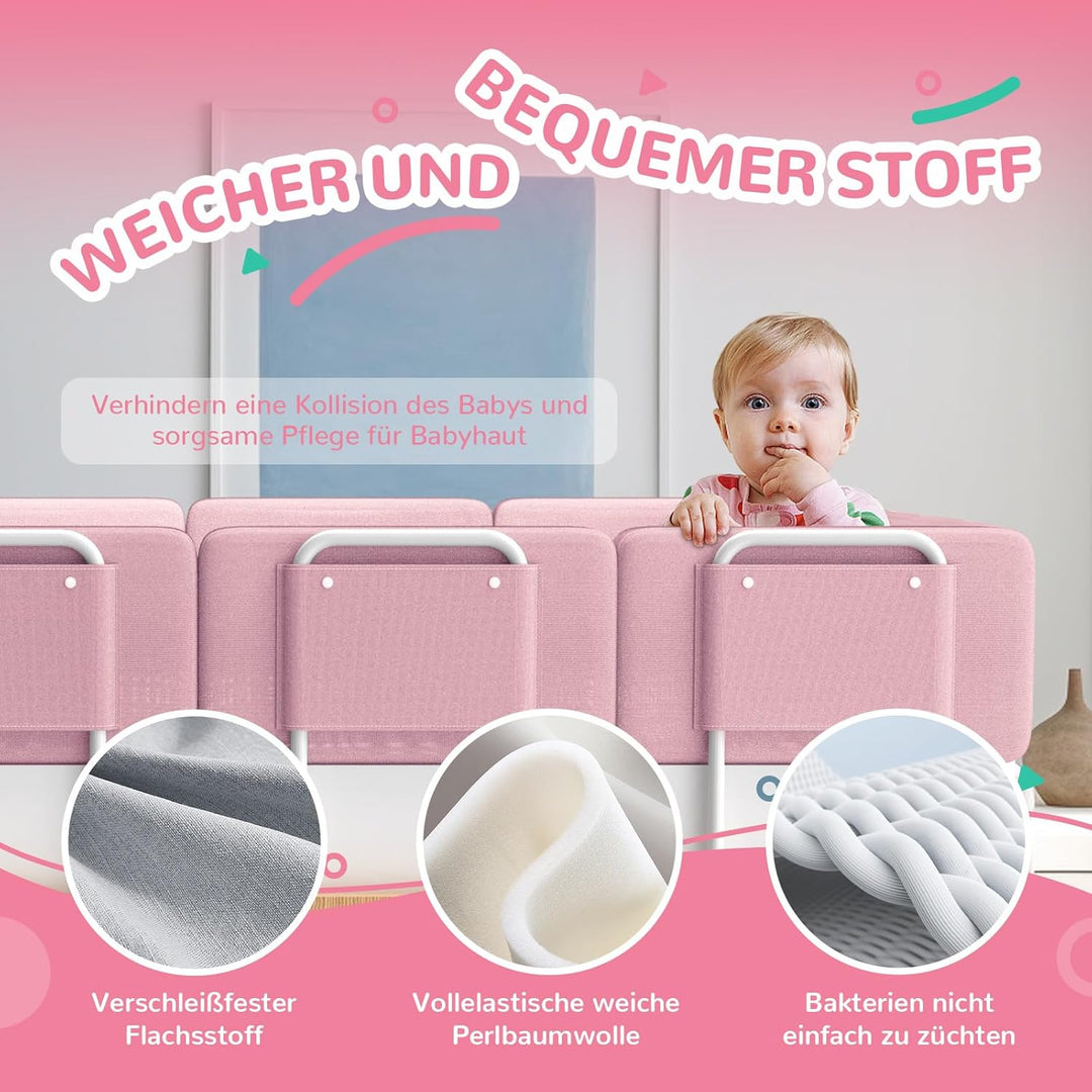 Soontrans Rausfallschutz Bett, Sorgt für Süsse Träume für Ihren Kleinen, Rausfallschutz Boxspringbet