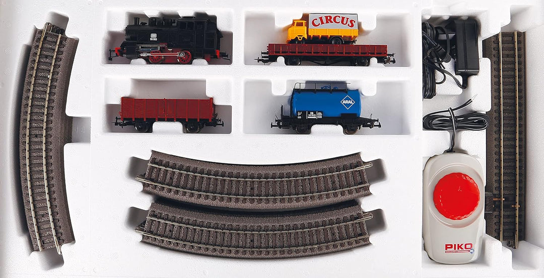 57113 Start-Set mit Bettung Güterzug