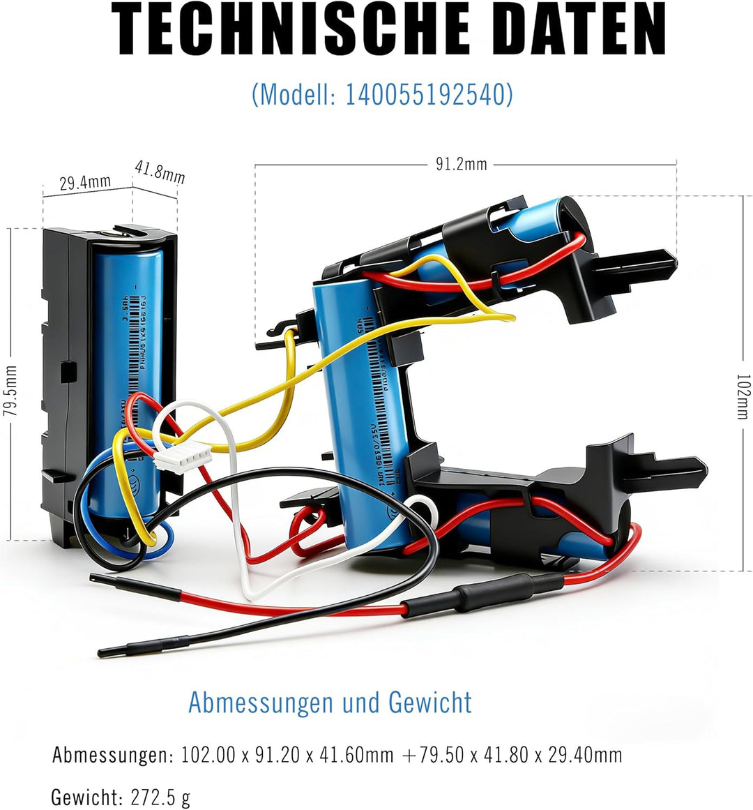 BLESYS 18V 3500mAh Akku für Electrolux AEG CX7 CX7-2-45AN CX7-2-35RM CX7-35WR CX7-2-45MÖ AG18 Plus A