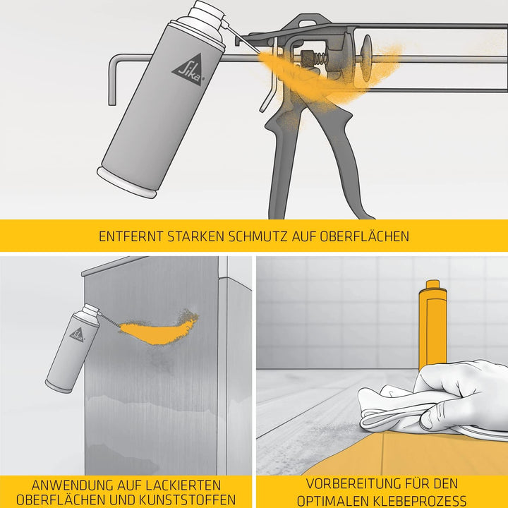 Sika – Spray Reiniger – Sika Remover-208 Farblos – zur Entfernung von Klebstoffresten und Oberfläche