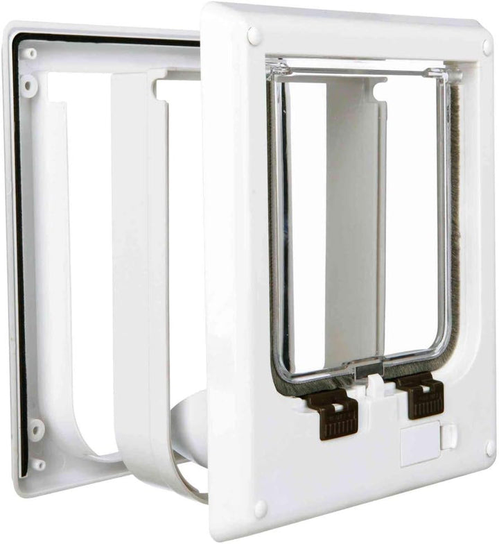 Trixie Katzenklappe, elektromagnetisch, 4-Fach, 21,1 x 24,4 cm, Weiss