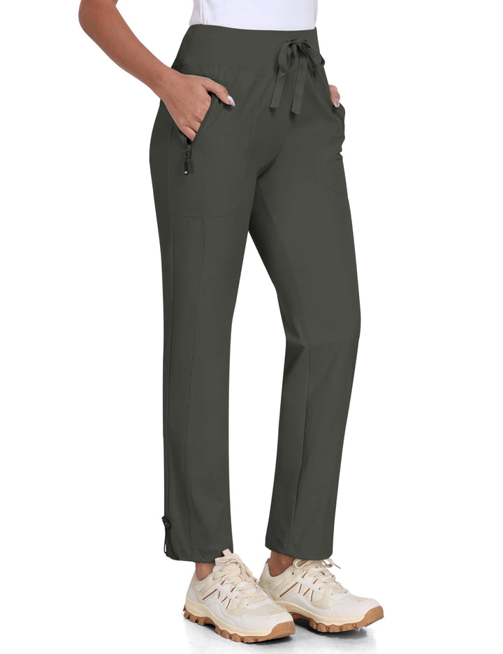 MoFiz Wanderhose Damen Leichte Cargohose Atmungsaktiv Trekkinghose Workout Wasserdicht Winddicht Cas