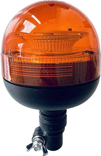 Rundumleuchte orange, Warnleuchte mit flexiblem Fuss LED 12V 24V Für Strassenver 3 Funktionen R65