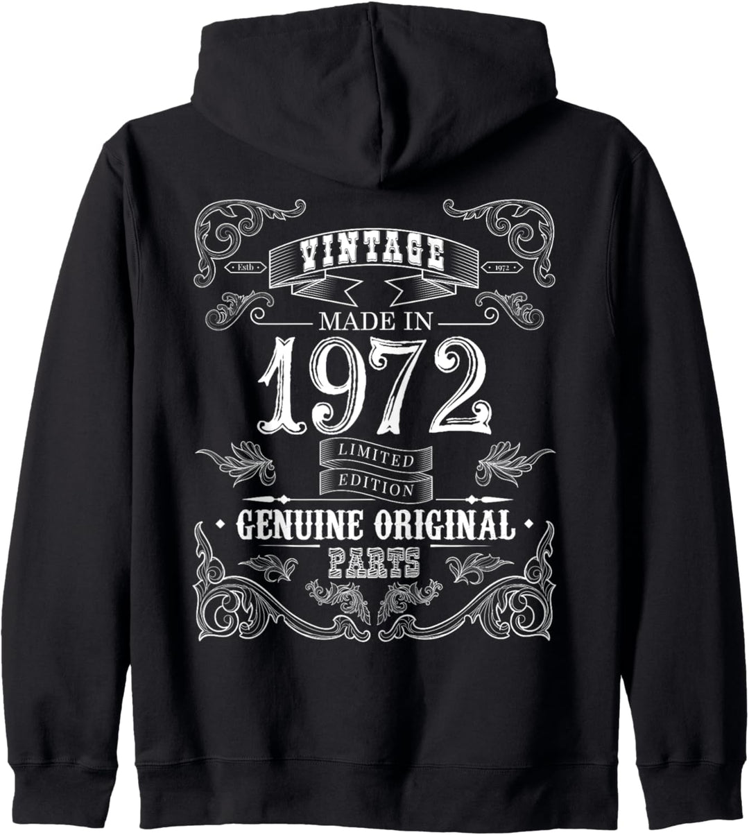 Vintage 1972 Geburtstagsgeschenk 51 Jahre alt 51. Geburtstag Geschenk Kapuzenjacke