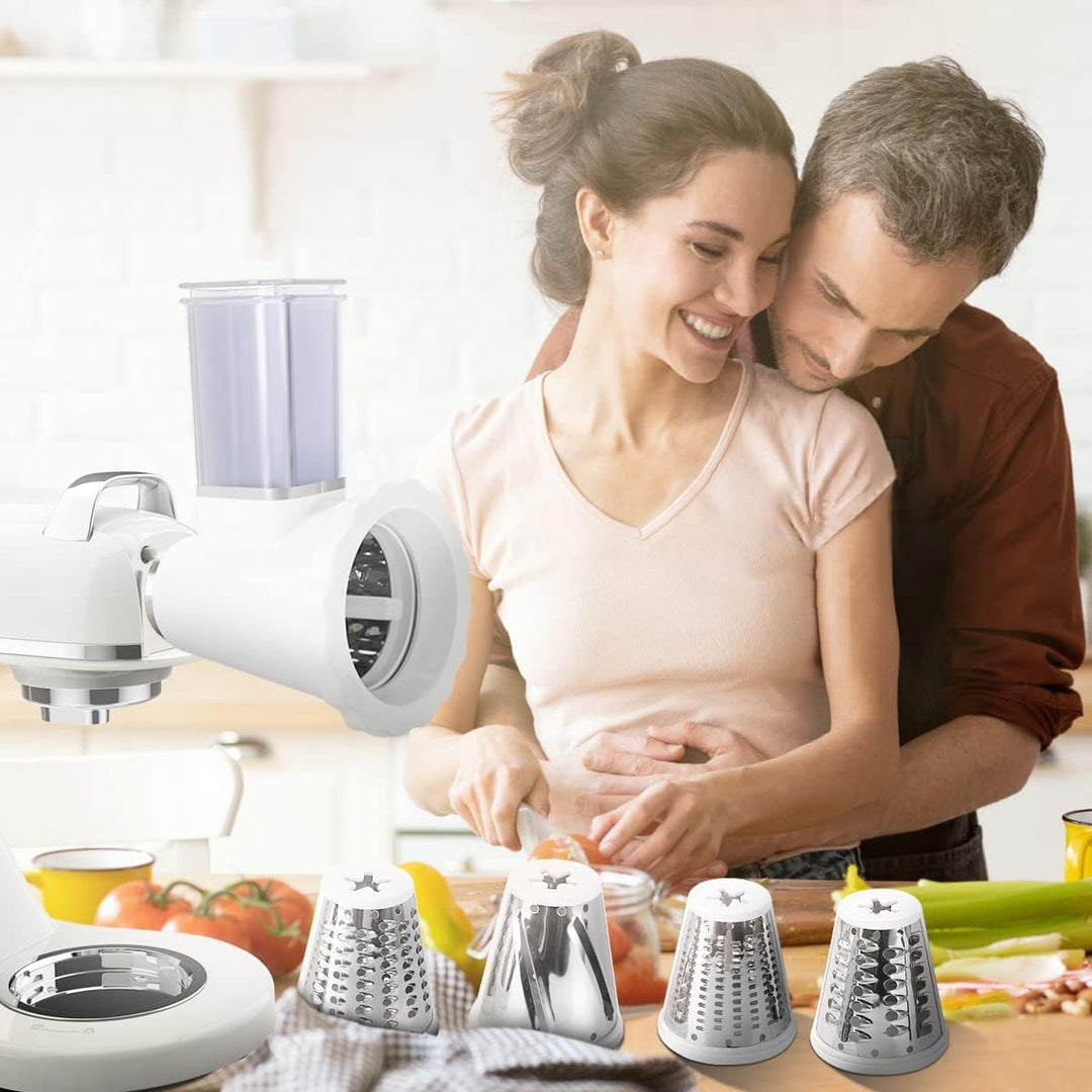Slicer Shredder Aufsätze für ZACME Zubehör,Käsereibe, Edelstahl Gemüse Schneider für ZACME Zubehör,A