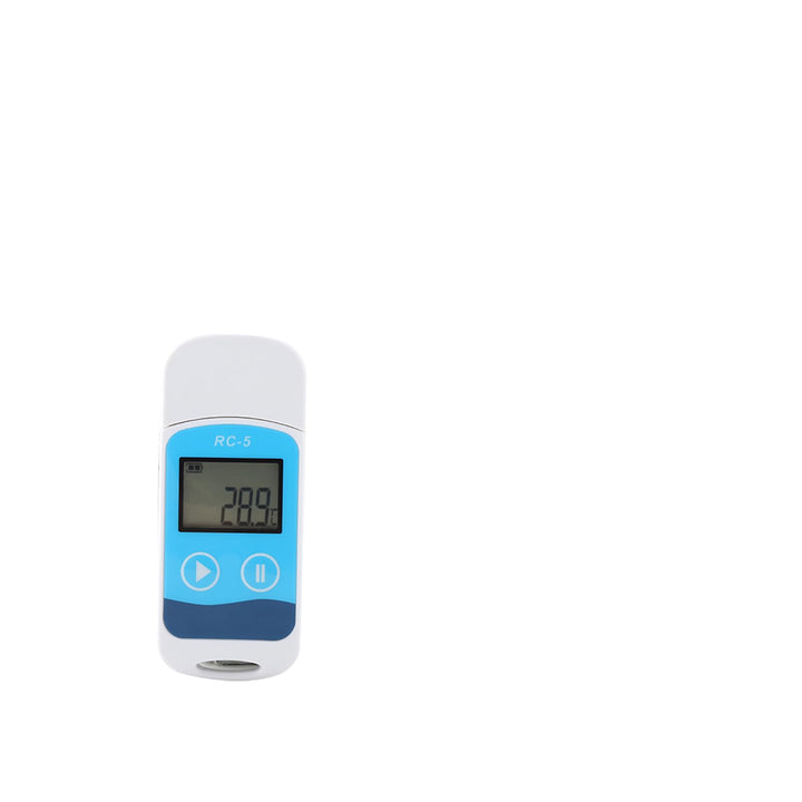 FTVOGUE Tragbarer Temperatur-Datenlogger Mini Temp Recorder Anzeige LCD Display 32000 Punkte U Disk