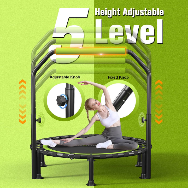Faltbares Mini-Trampolin, 101,6 cm, Rebounder-Trampolin für Erwachsene und Kinder, 204 kg Kapazität