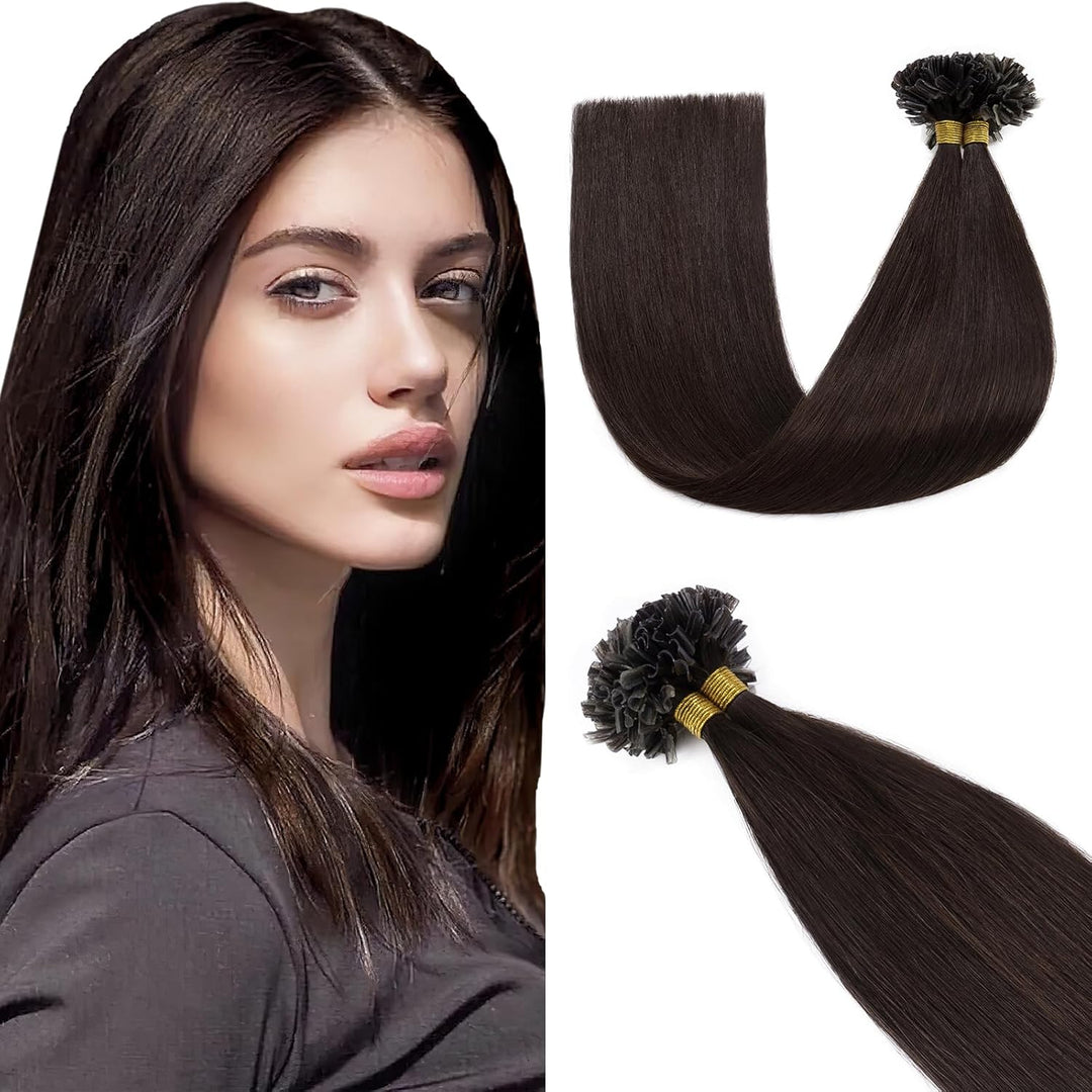 40cm Bonding Extensions Echthaar 0.5g Extensions Echthaar Bondings Haarteile Echthaar Keratin U-Tip