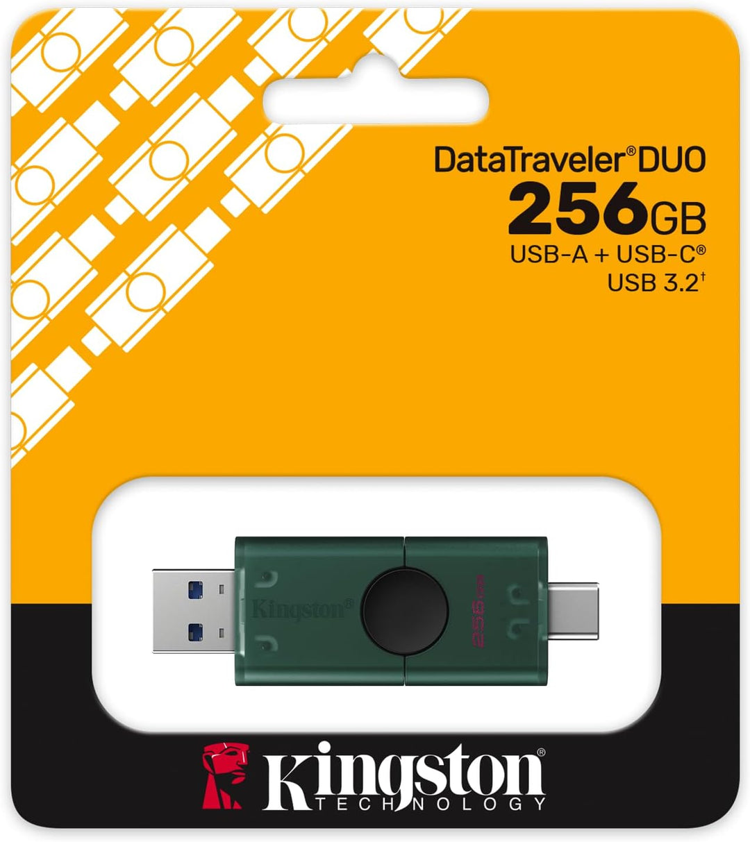 Kingston DataTraveler Duo USB-Flashspeicher 256GB USB-A + C 3.2 DuoG2 - DTDEG2/256GB, 256GB