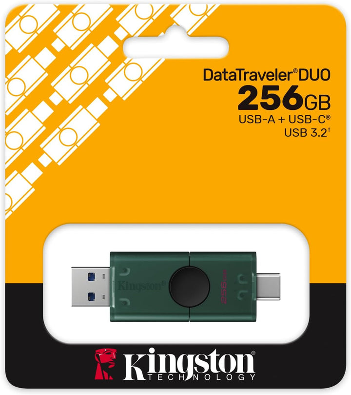Kingston DataTraveler Duo USB-Flashspeicher 256GB USB-A + C 3.2 DuoG2 - DTDEG2/256GB, 256GB