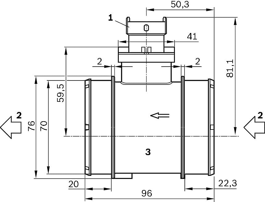 Bosch 0281006054 - Luftmassenmesser