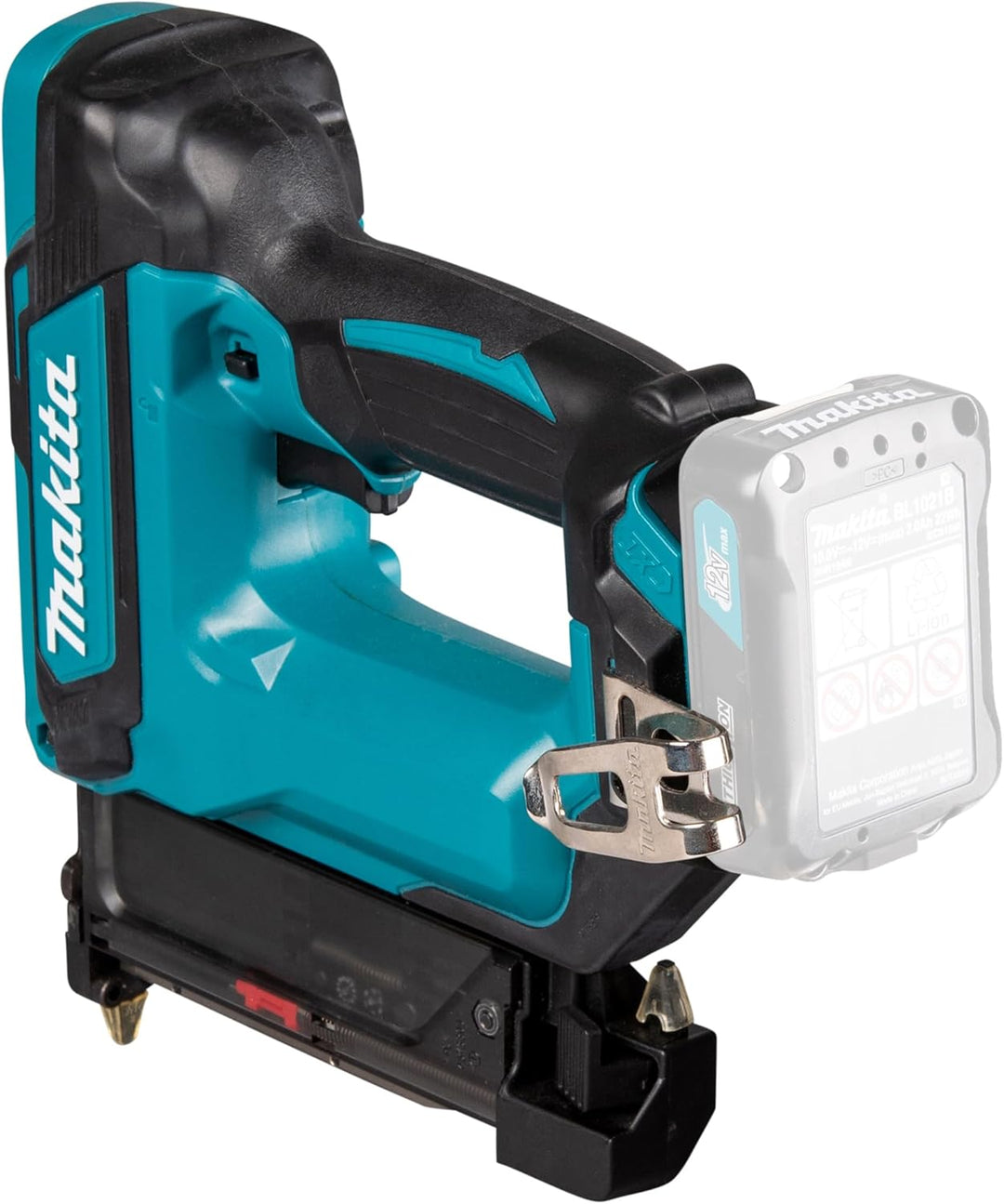 Makita PT354DZ Akku-Pintacker 10,8 V (ohne Akku, ohne Ladegerät), Petrol, Akku-Pintacker