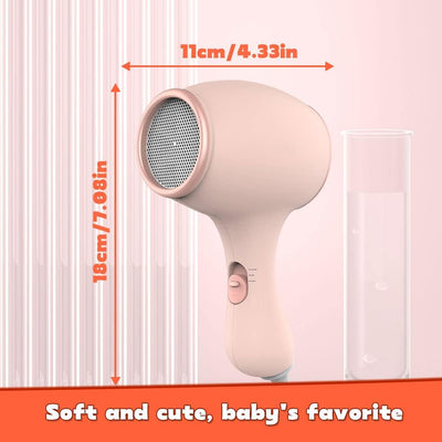 Lotvic Kinderfön, 550W Miniföhn für Mädchen, Föhn für Kinder, Kinder Föhn mit 3 Temperatur, Reiseföh
