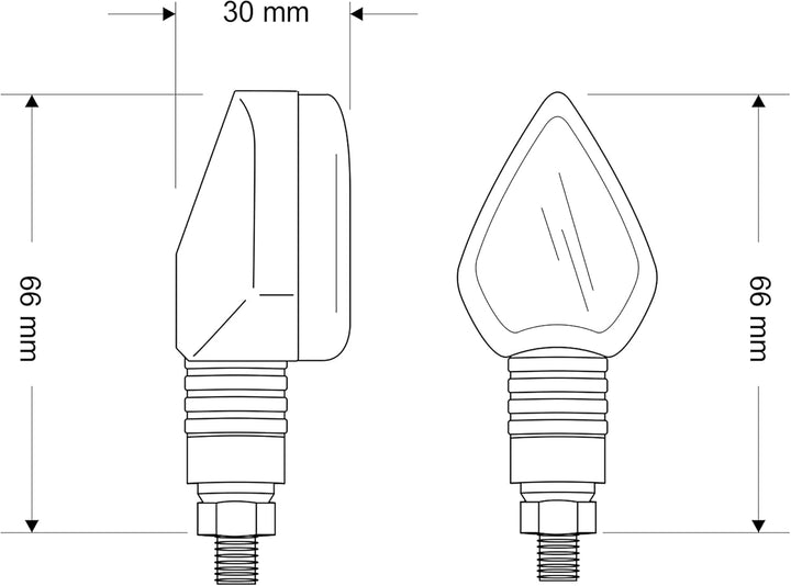 Puig 4173W Flecha Genehmigt Blinkerset Transparent
