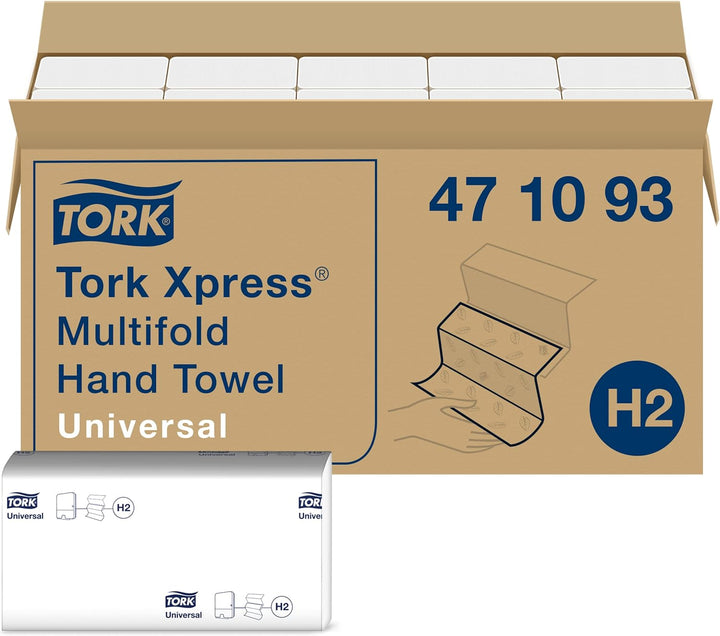 Tork Xpress Multifold Papierhandtücher 471093 - H2 Universal Falthandtücher für Handtuchspender - me