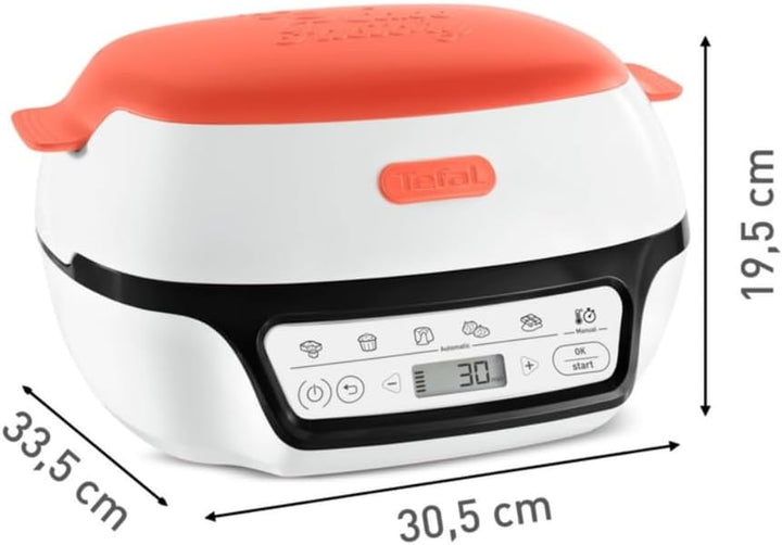 Tefal Cake Factory Tutti Frutti KD801510 – Küchenmaschine für Kuchen, 1100 W, 5 automatische Program