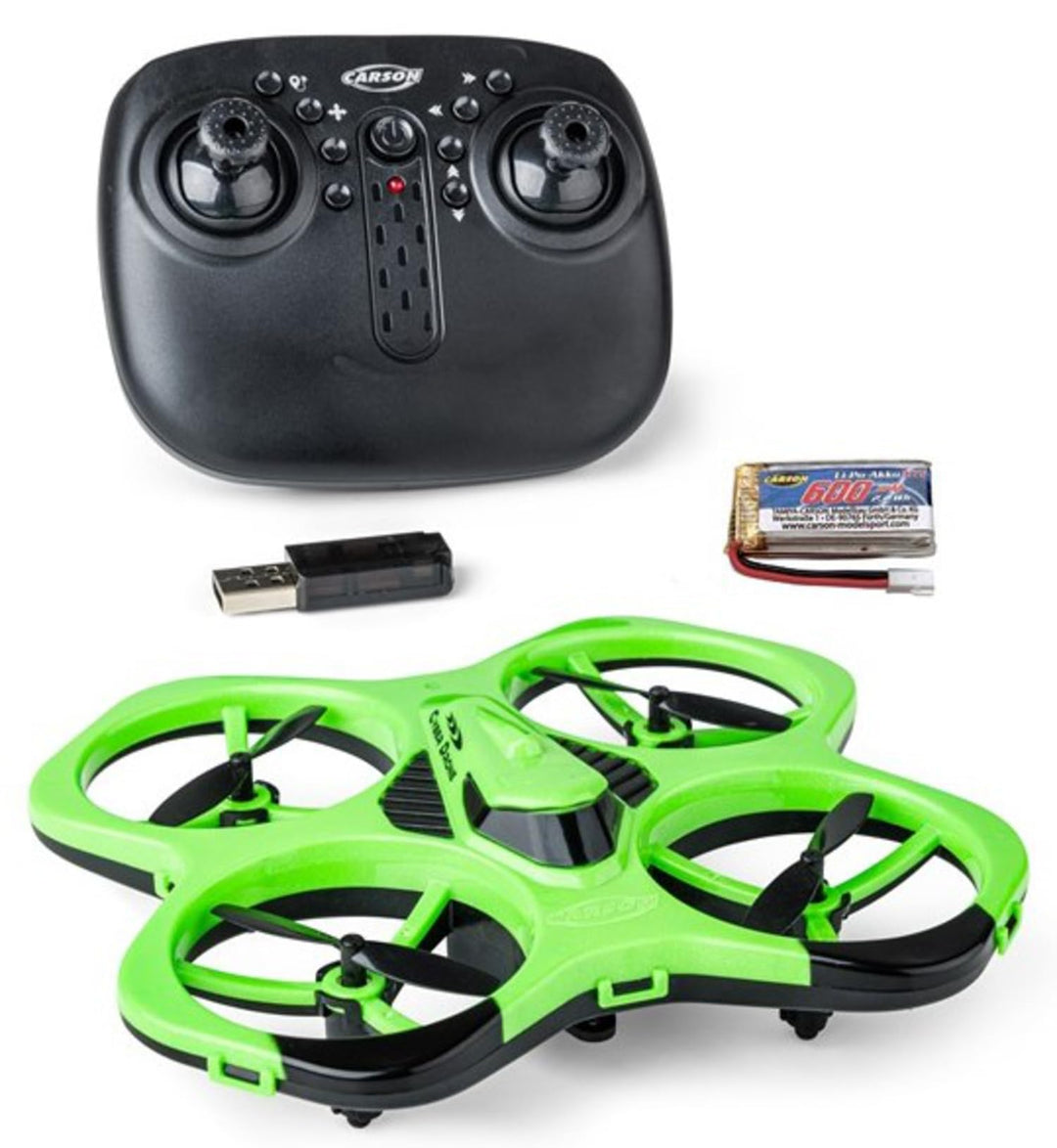 Carson Cyber Drone IR RTF – RC Quadcopter mit 360° Flip, Headless Mode, Gyro-Stabilisierung, LED-Bel