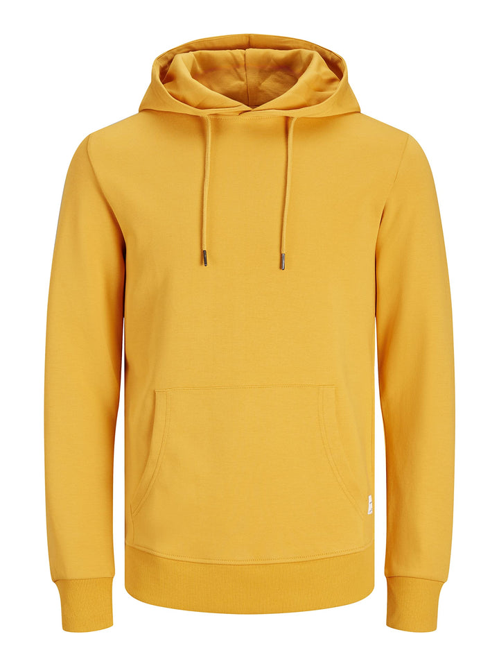 JACK & JONES Male Kapuzenpullover Einfarbig Kapuzenpullover XS Golden Orange, XS Golden Orange