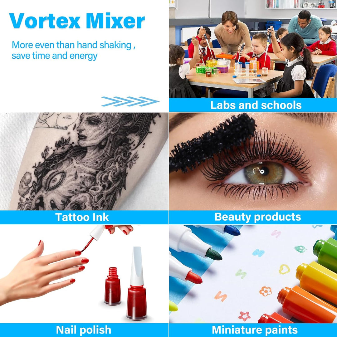 Vortex Mixer,Mini Vortex Mischer 5200rpm Lab Mini Vortex Schüttler Stirrerr, Elektrischer Vibrations