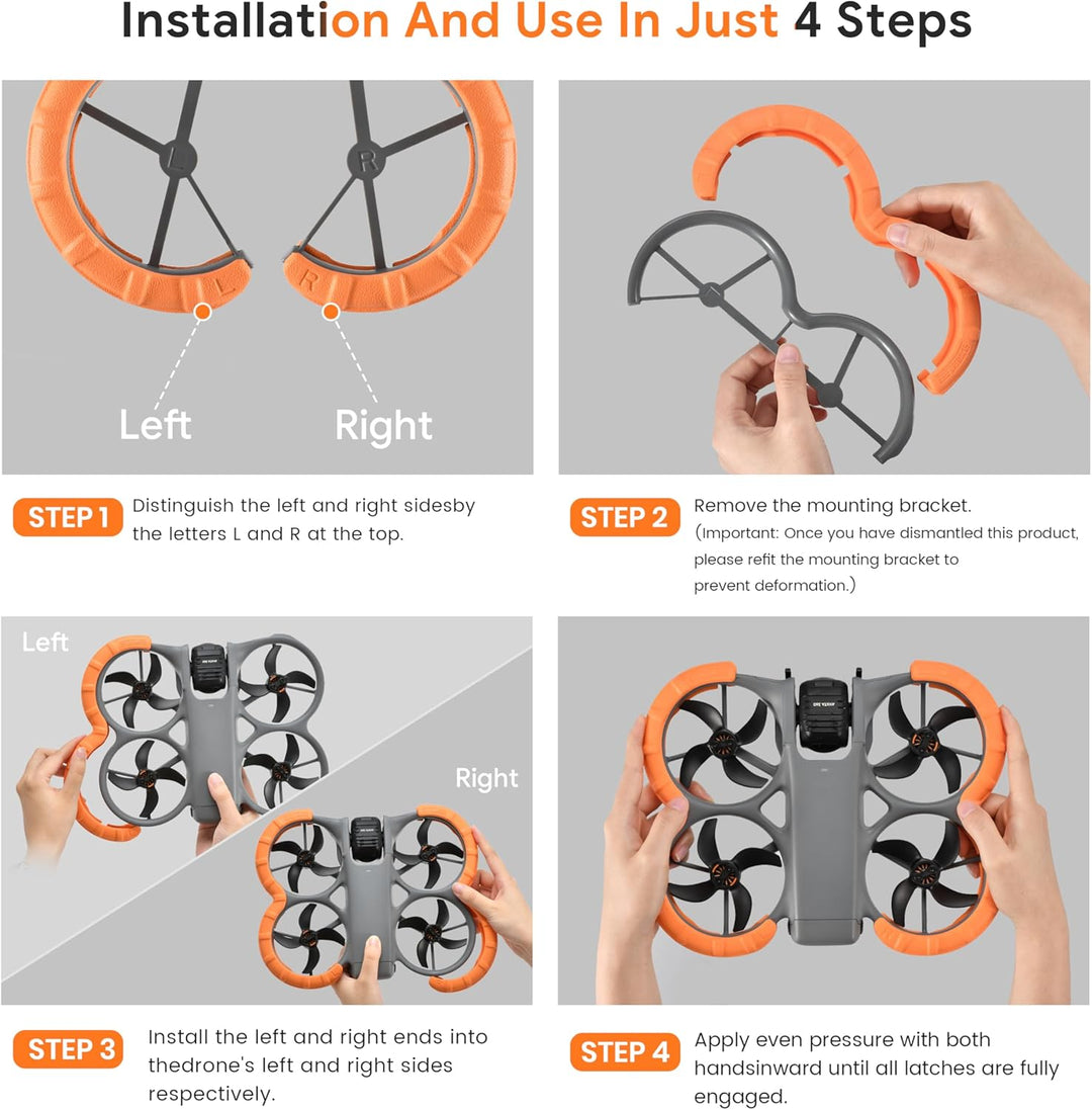 STARTRC Propellerschutz für DJI Avata 360, Kollisionsschutzabdeckung für DJI Avata 360 Zubehör (Oran