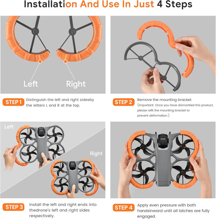 STARTRC Propellerschutz für DJI Avata 360, Kollisionsschutzabdeckung für DJI Avata 360 Zubehör (Oran