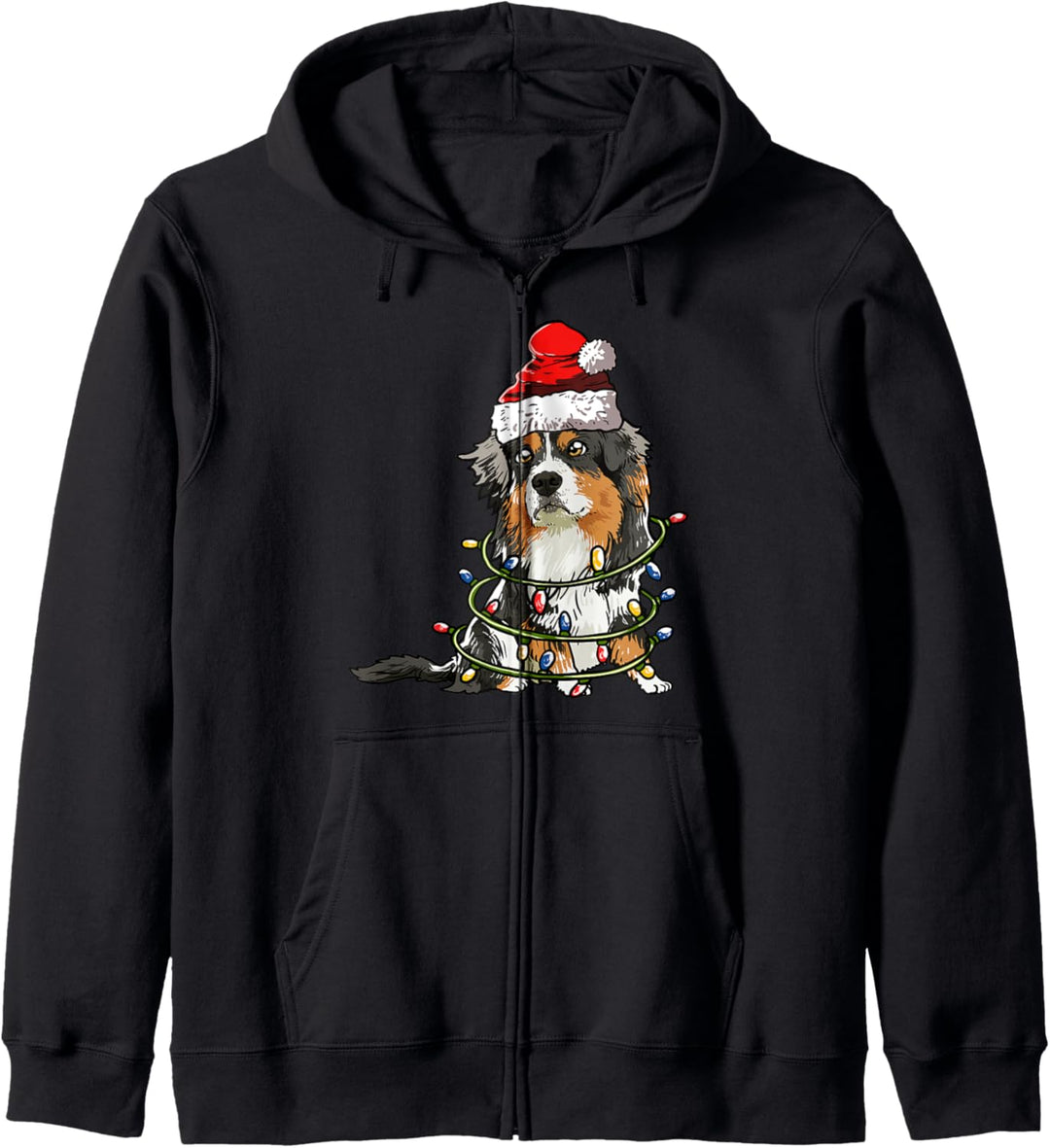 Australian Shepherd Weihnachten Geschenk X-Mas Hunde Kostüm Kapuzenjacke