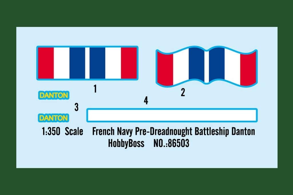 Hobby Boss 1/350 FS Danton, HY86503, Mehrfarbig