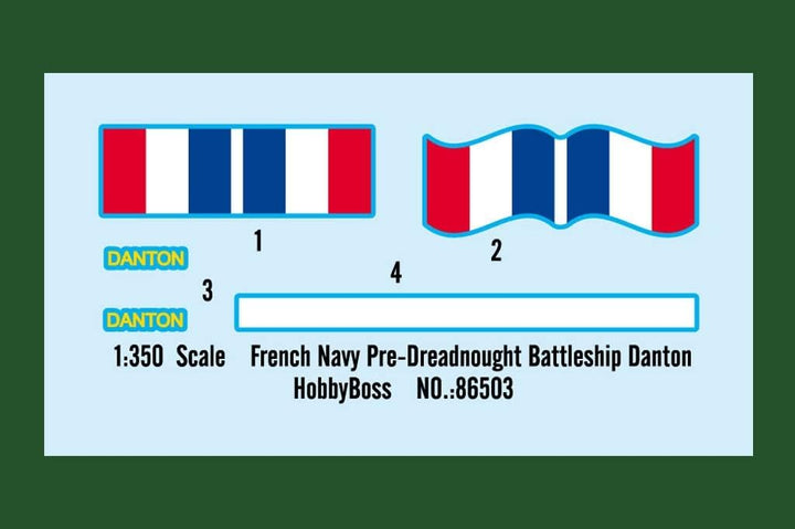 Hobby Boss 1/350 FS Danton, HY86503, Mehrfarbig