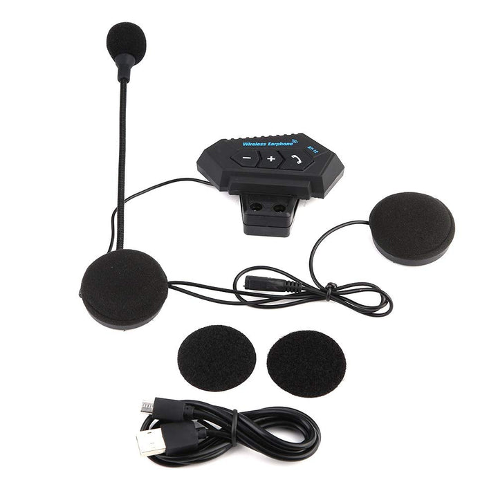 Motorrad Headset, BT Helm Kopfhörer Lautsprecher Motorrad Headset Bluetooth V5.0 Unterstützung Freis
