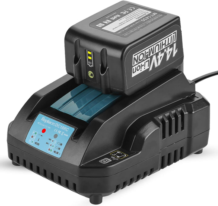 Schnellladegerät DC18RC Ersatz für Makita 14,4V/18V Ladegerät
