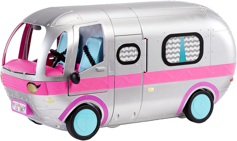 LOL Surprise OMG Glamper Fashion Camper mit 55+ Überraschungen - Möbliert mit beleuchtetem Pool, Rut