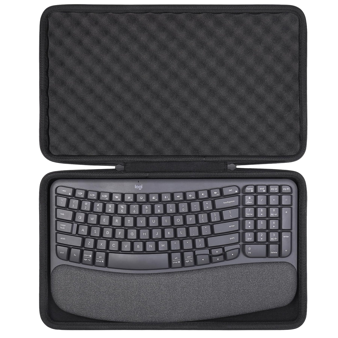 co2CREA Case Harte Reiseschutzhülle Etui Tasche für Logitech Wave Keys MK670 Combo,Tasche kompatibel