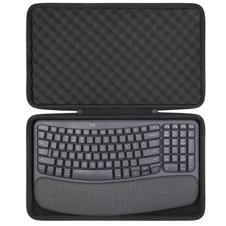co2CREA Case Harte Reiseschutzhülle Etui Tasche für Logitech Wave Keys MK670 Combo,Tasche kompatibel
