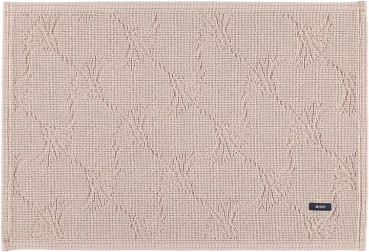 Joop! Badteppich New Cornflower 60 x 90 cm Farbe Sand 100% Baumwolle Florhöhe 6 mm Form eckig edle O