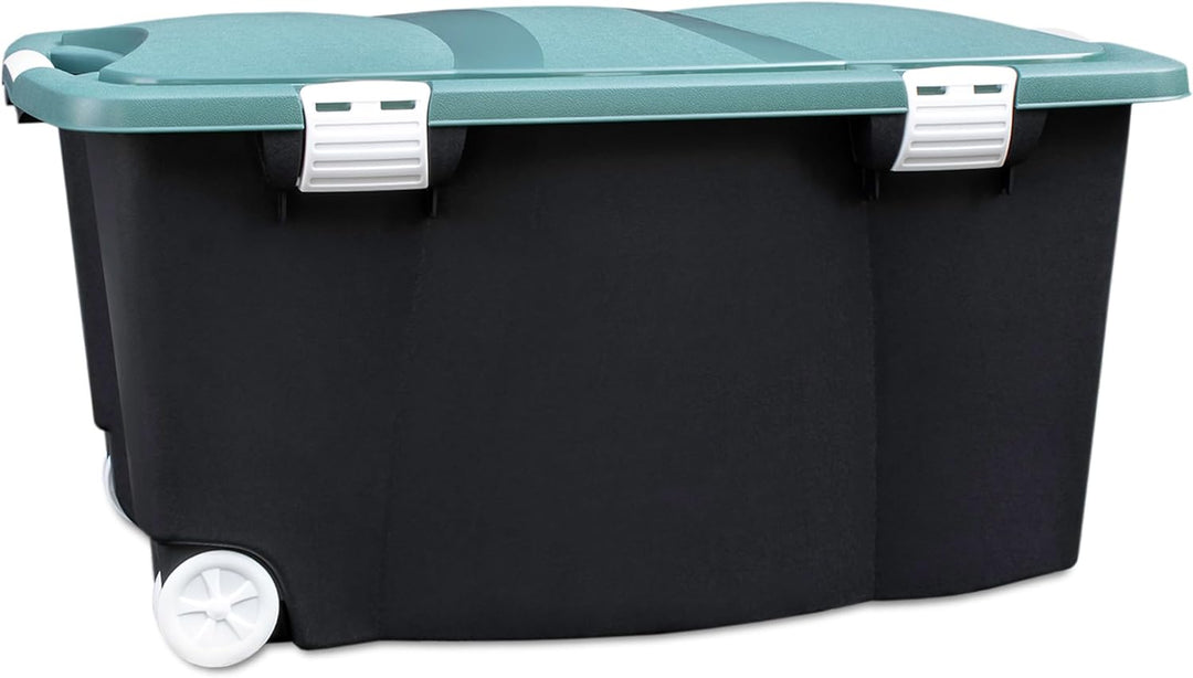 Spetebo Jumbo Allzweckbox 120 Liter mit Rollen - auch als Gartenbox und Spielzeugbox nutzbar