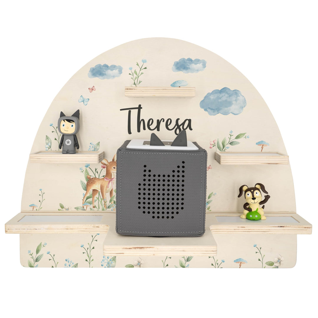 Geschenkfreude Personalisiertes Toniebox Wandregal Kinder - REH