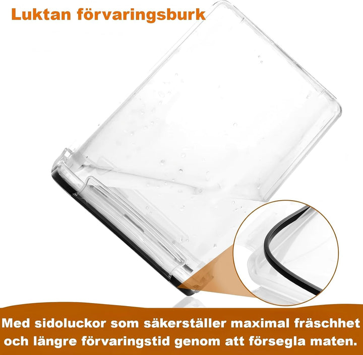 stusgo 4 Stück 5.2L / 175 oz Large Food Storage Container, BPA-Free Plastic Sealed Jars für Mehl, Zu