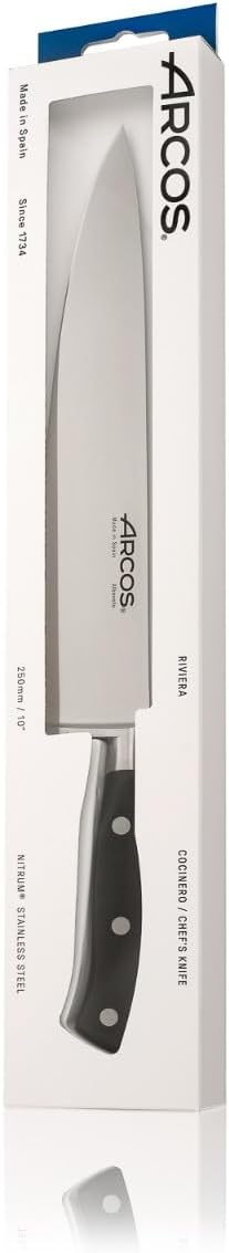 Arcos 233700 Serie Riviera - Kochmesser - Klinge aus Nitrum geschmiedetem Edelstahl 250 mm - HandGri