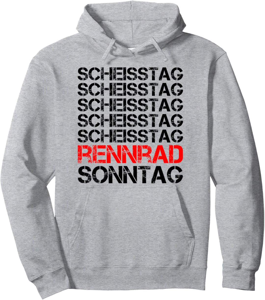 Fahrrad Design Scheisstag Rennrad Sonntag lustiges Pullover Hoodie