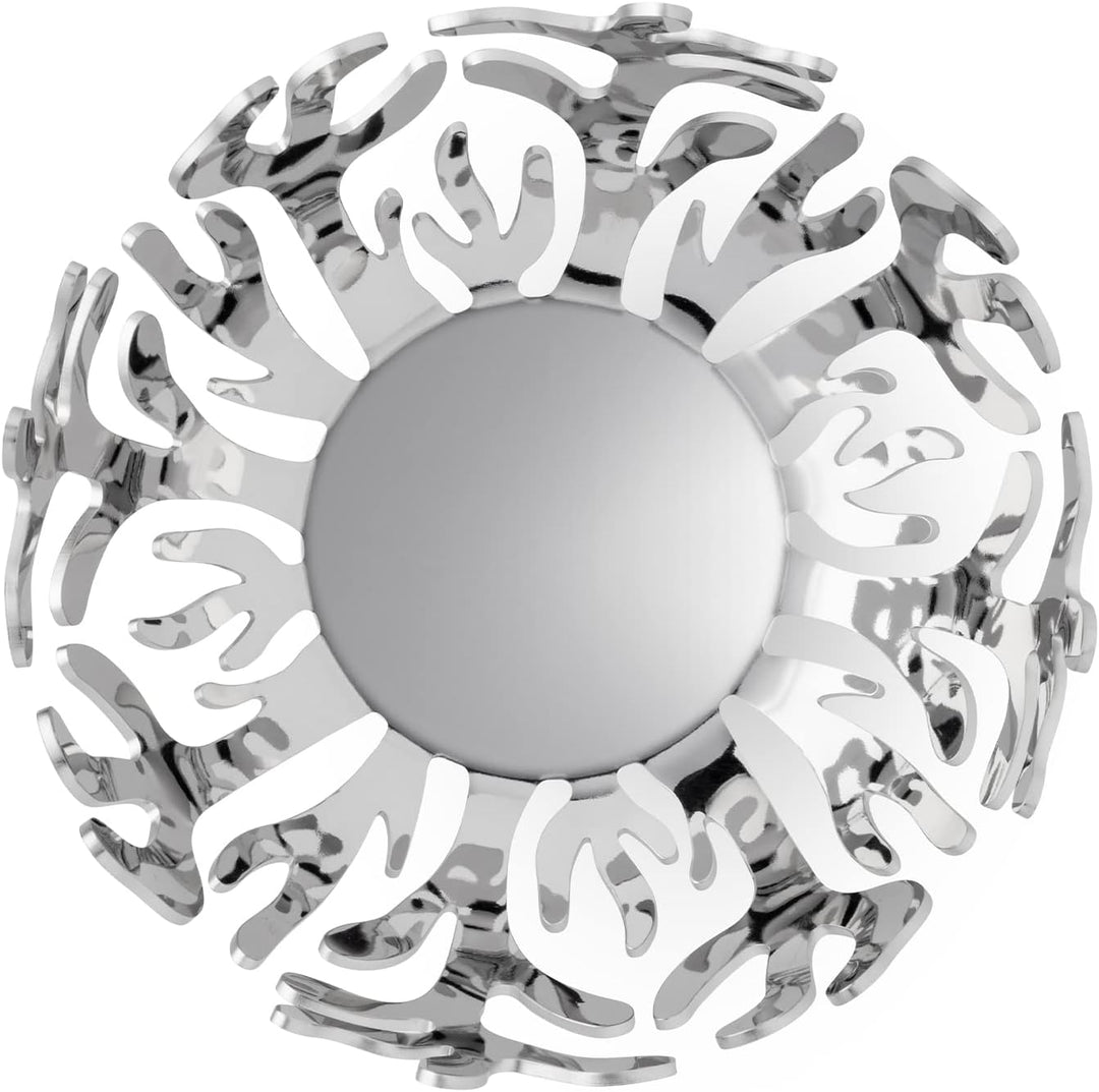 Alessi %22Mediterraneo%22 Obstschale aus Edelstahl, 29 cm &%22Mediterraneo%22 Teelichthalter, Edelst