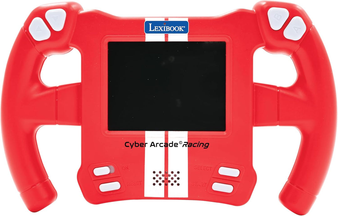 Lexibook, Cyber Arcade Racing, Bewegungsgesteuerte Rennkonsole, 30 Renn-, Action- und Puzzlespiele,