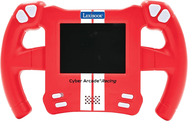 Lexibook, Cyber Arcade Racing, Bewegungsgesteuerte Rennkonsole, 30 Renn-, Action- und Puzzlespiele,