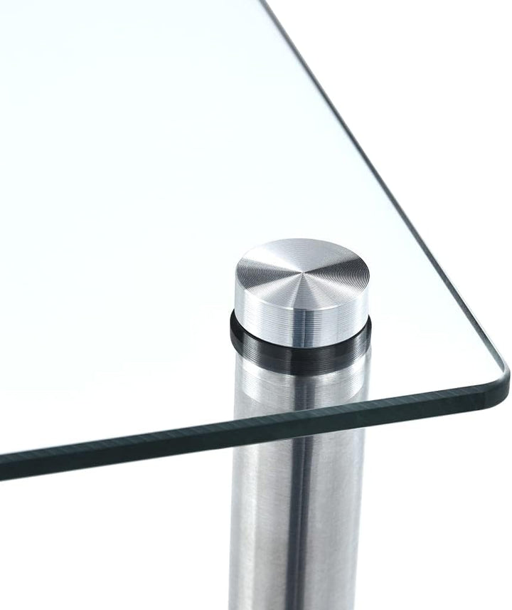 ZQQLVOO Regal mit 3 Ablagen Transparent, Bücherregal, Organizer Bücherschrank, Bookshelf, Würfelrega