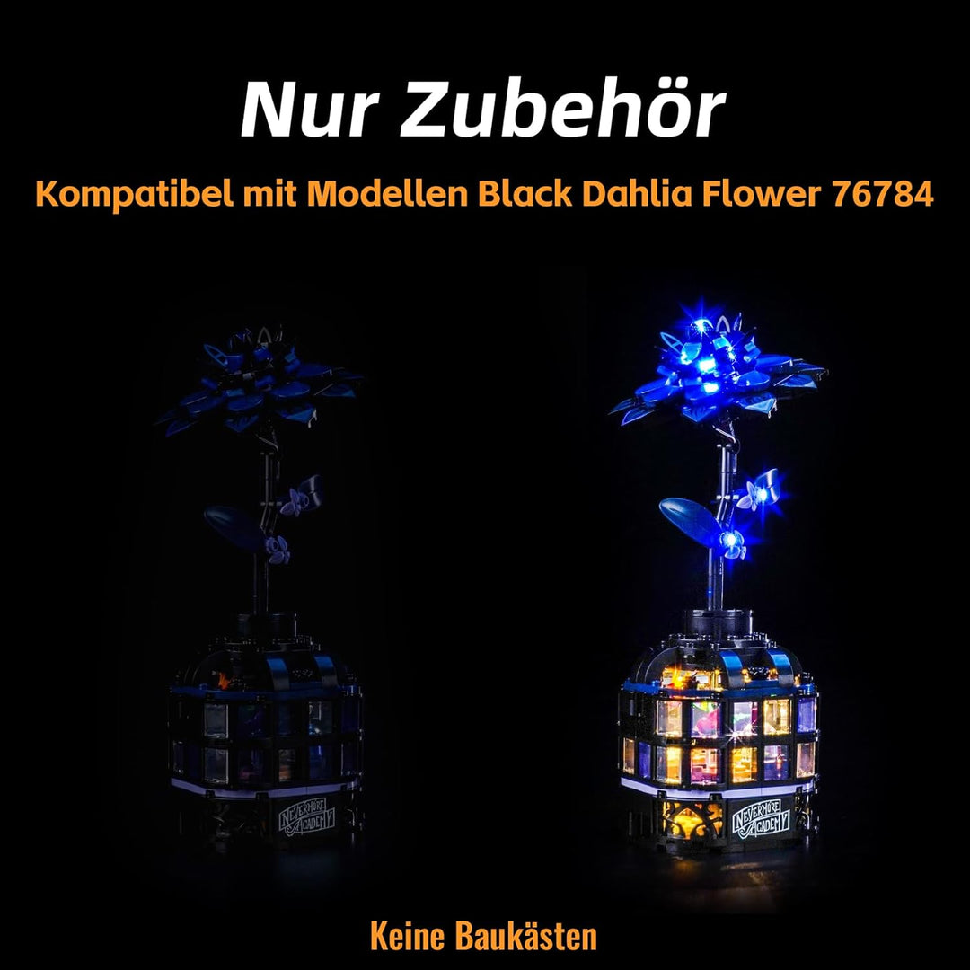 Led Licht Set Kompatibel mit Lego 76784 Black Dahlia Flower (Kein Modell), Dekorationsbeleuchtungsse