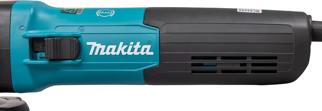 Makita GA5091X01 Winkelschleifer 125 mm, 1900 W, mit Bremse, Schiebeschalter und Elektronik
