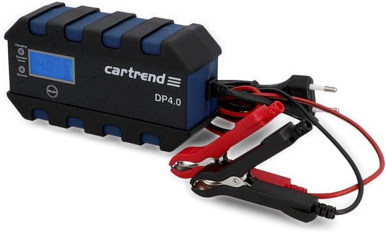 cartrend Mikroprozessor-Ladegerät für Auto Batterie DP 4.0, 4 Ampere für 6/12 V, 9-HF Ladestufen, Au